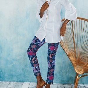 Soft Surroundings Ankle Zip Straight Leg Pants